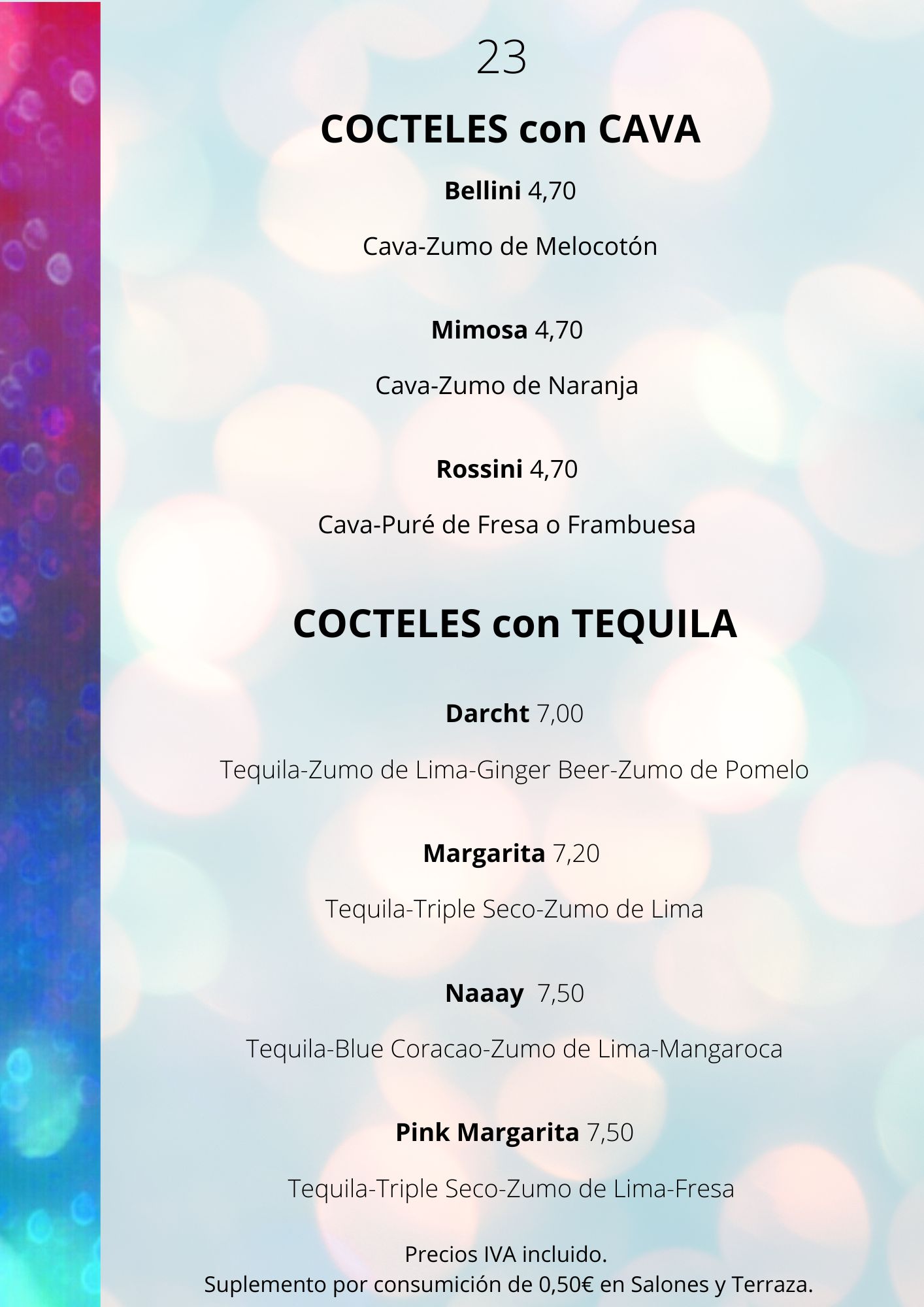 COCTELES TEQUILA